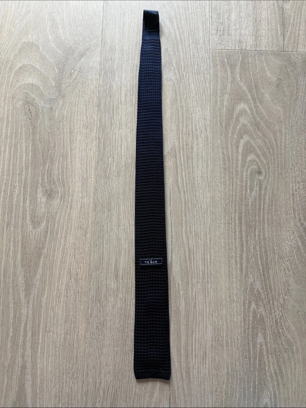 The Tie Bar Black Knit Skinny Tie